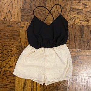 Necessary clothing backless romper